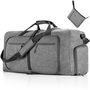 115L Foldable Travel Duffle Bag with Shoe Compartment