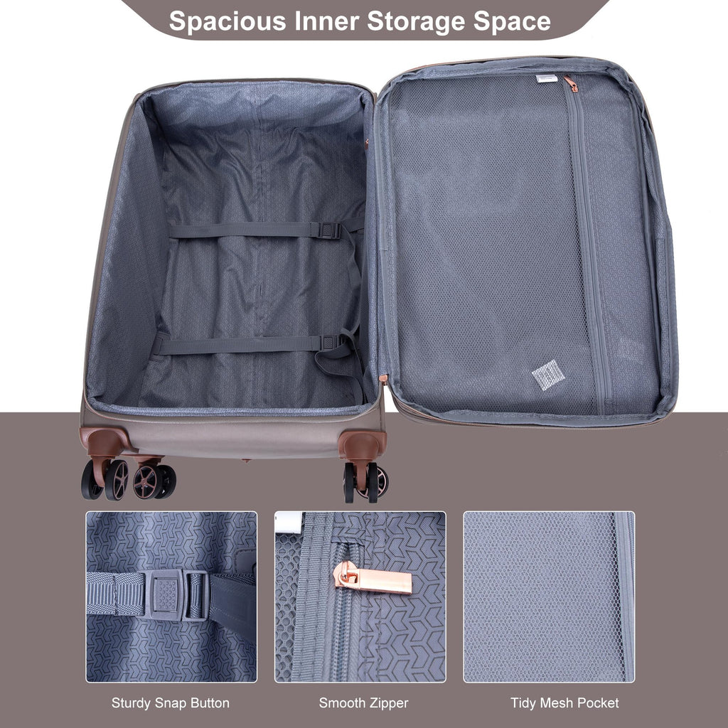 4-Piece Expandable Softside Luggage Set