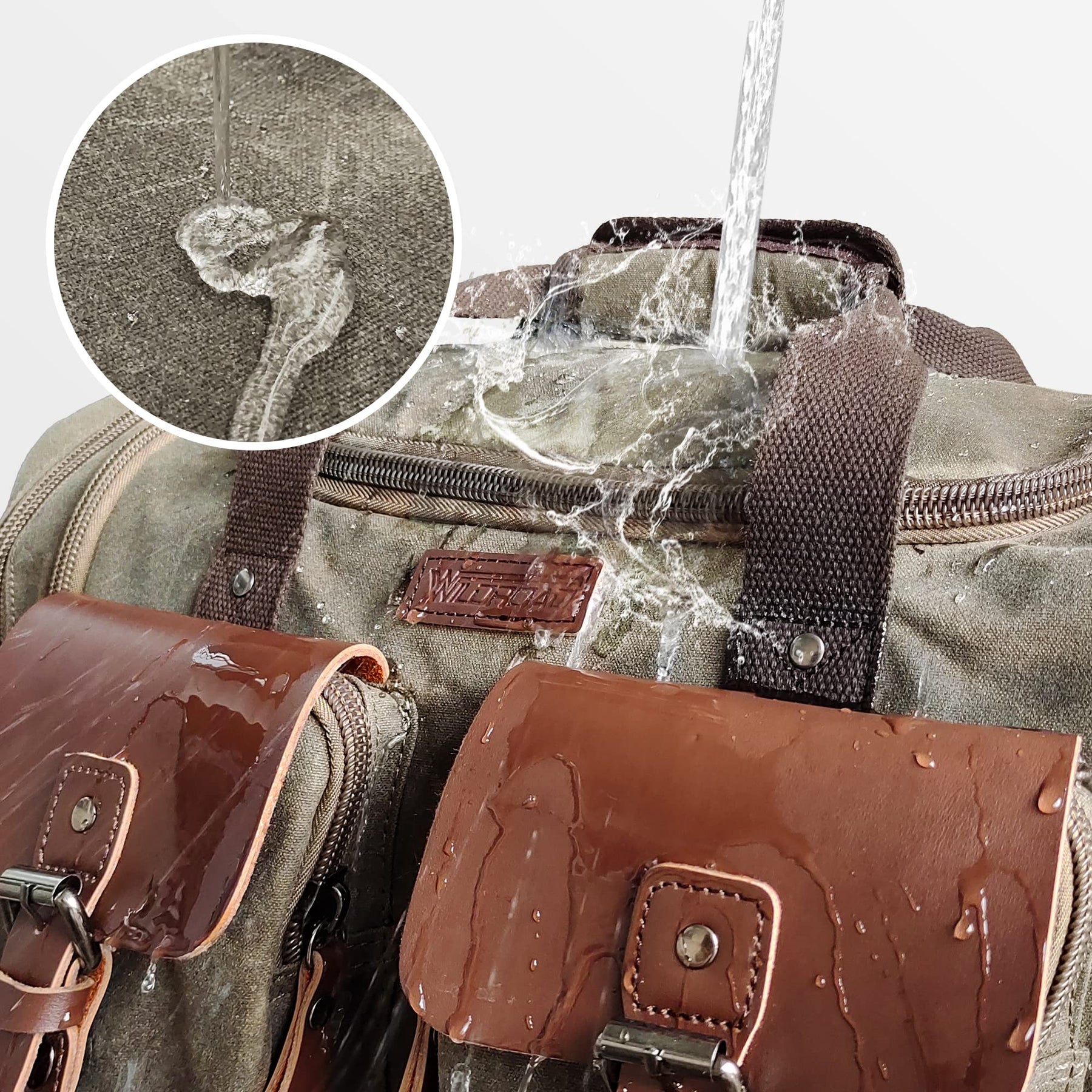 50L Waxed Canvas Duffle Bag