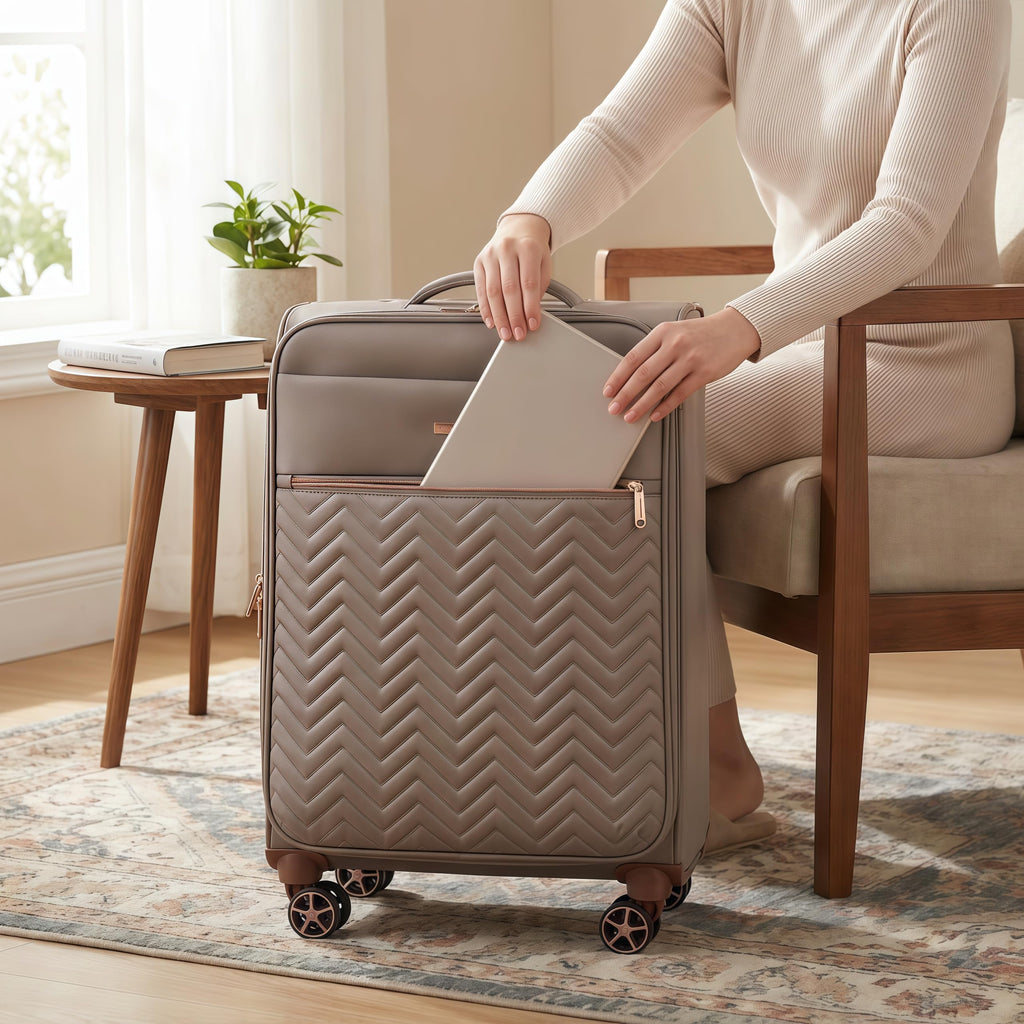 4-Piece Expandable Softside Luggage Set