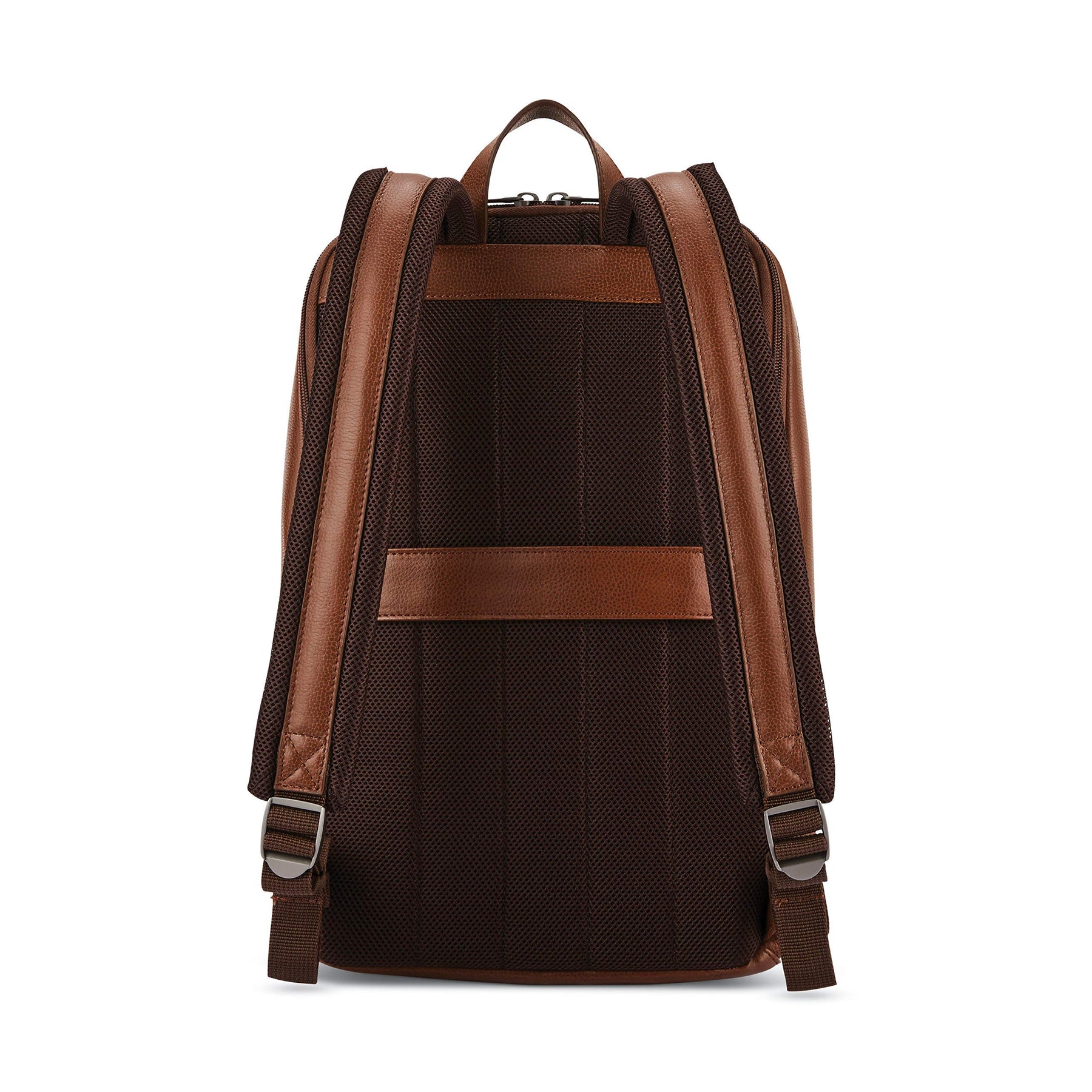Slim Leather Backpack – Cognac